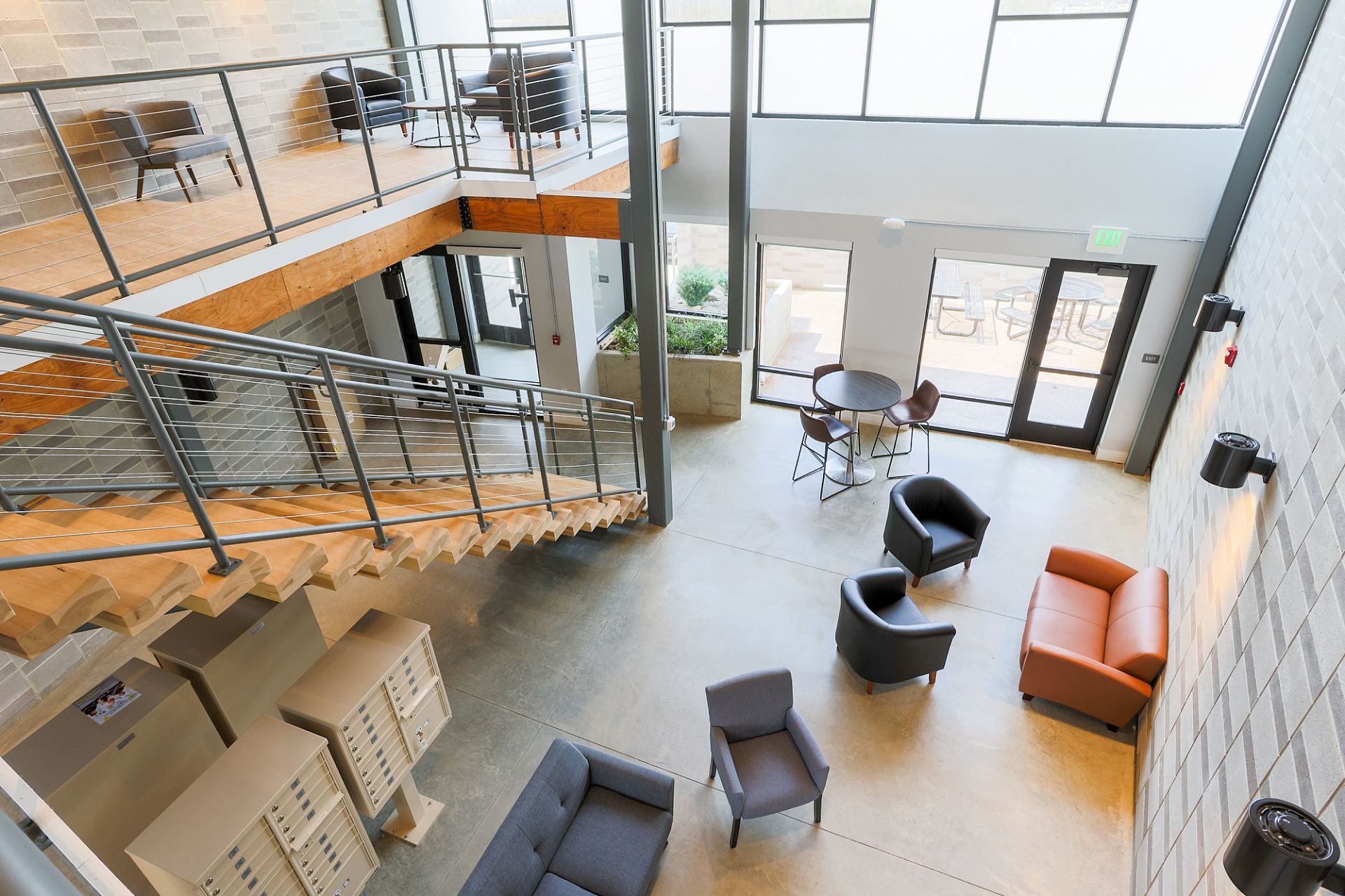 Convenient community amenity space at 231 Flats apartments near Purdue University