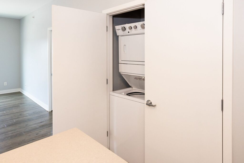 In-unit laundry with washer and dryer at 231 Flats apartments in West Lafayette